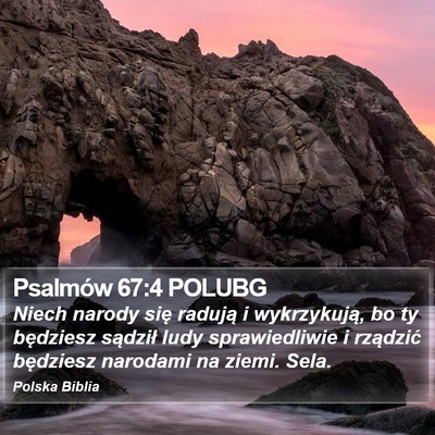 Psalmów 67:4 POLUBG Bible Verse Image