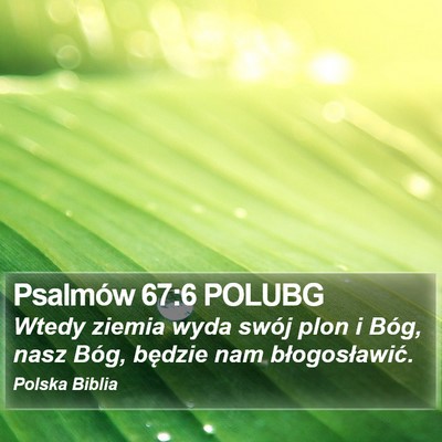Psalmów 67:6 POLUBG Bible Verse Image