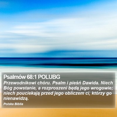 Psalmów 68:1 POLUBG Bible Verse Image