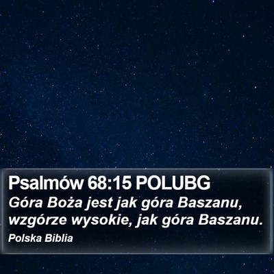 Psalmów 68:15 POLUBG Bible Verse Image
