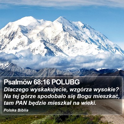 Psalmów 68:16 POLUBG Bible Verse Image