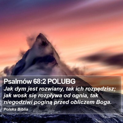 Psalmów 68:2 POLUBG Bible Verse Image