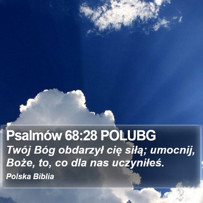 Psalmów 68:28 POLUBG Bible Verse Image