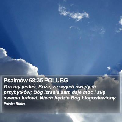 Psalmów 68:35 POLUBG Bible Verse Image