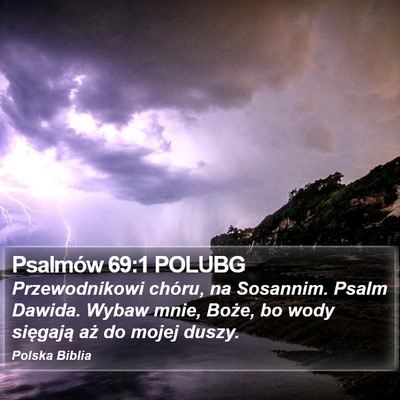 Psalmów 69:1 POLUBG Bible Verse Image