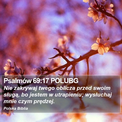 Psalmów 69:17 POLUBG Bible Verse Image
