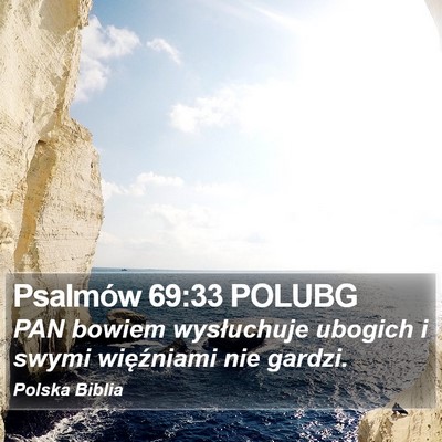 Psalmów 69:33 POLUBG Bible Verse Image