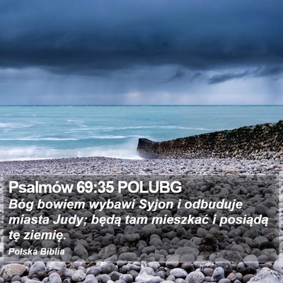 Psalmów 69:35 POLUBG Bible Verse Image