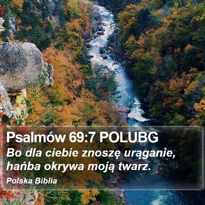 Psalmów 69:7 POLUBG Bible Verse Image