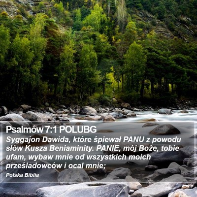Psalmów 7:1 POLUBG Bible Verse Image