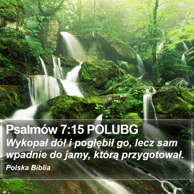 Psalmów 7:15 POLUBG Bible Verse Image