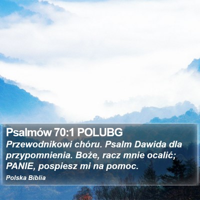 Psalmów 70:1 POLUBG Bible Verse Image