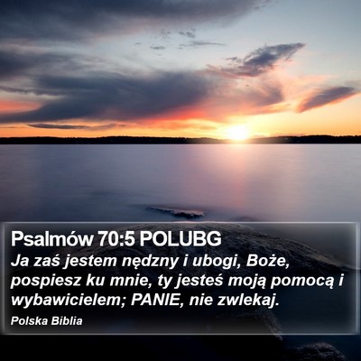 Psalmów 70:5 POLUBG Bible Verse Image