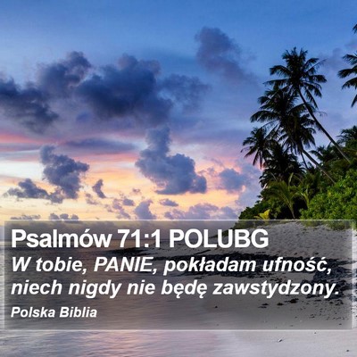 Psalmów 71:1 POLUBG Bible Verse Image