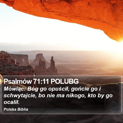 Psalmów 71:11 POLUBG Bible Verse Image