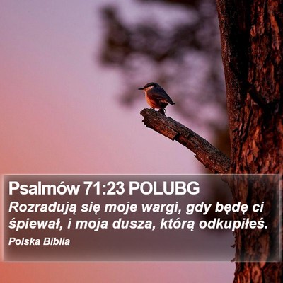 Psalmów 71:23 POLUBG Bible Verse Image
