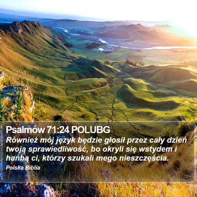 Psalmów 71:24 POLUBG Bible Verse Image