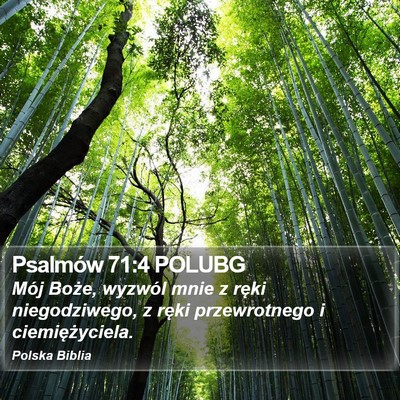 Psalmów 71:4 POLUBG Bible Verse Image