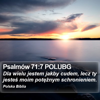 Psalmów 71:7 POLUBG Bible Verse Image