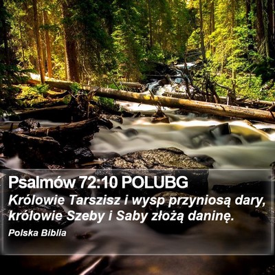 Psalmów 72:10 POLUBG Bible Verse Image