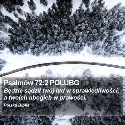 Psalmów 72:2 POLUBG Bible Verse Image