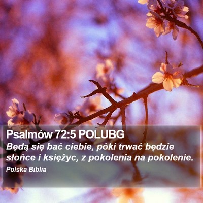Psalmów 72:5 POLUBG Bible Verse Image