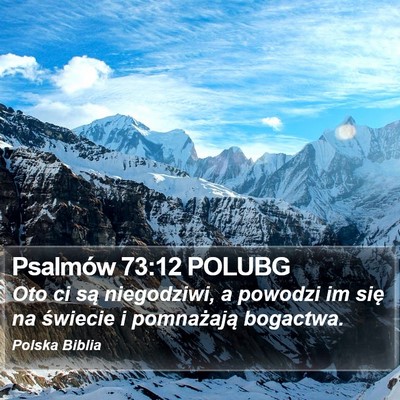 Psalmów 73:12 POLUBG Bible Verse Image
