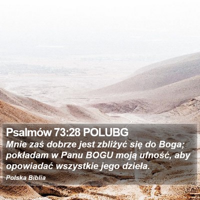 Psalmów 73:28 POLUBG Bible Verse Image