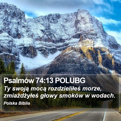 Psalmów 74:13 POLUBG Bible Verse Image