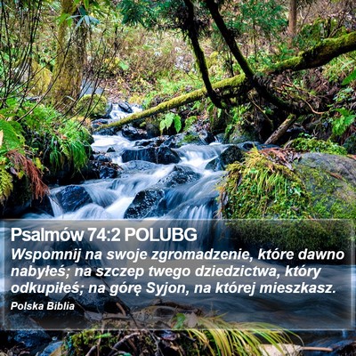 Psalmów 74:2 POLUBG Bible Verse Image