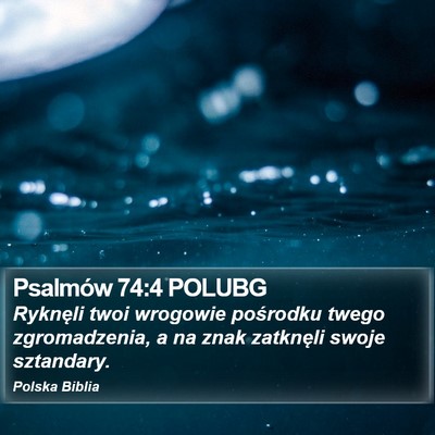 Psalmów 74:4 POLUBG Bible Verse Image