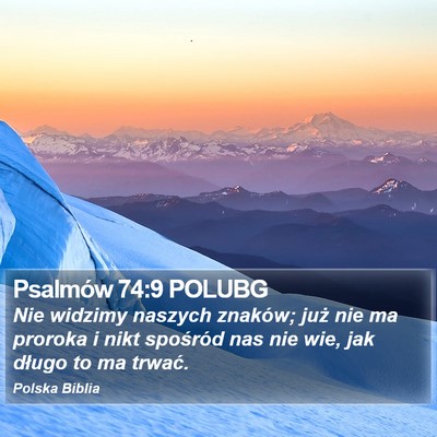 Psalmów 74:9 POLUBG Bible Verse Image