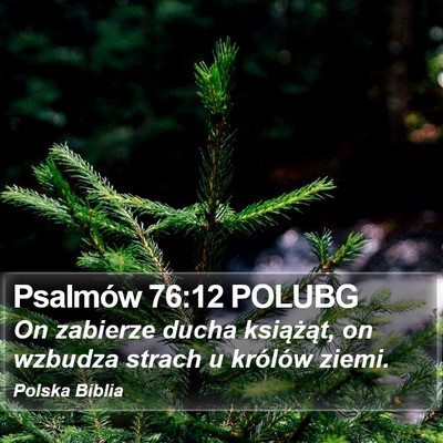 Psalmów 76:12 POLUBG Bible Verse Image