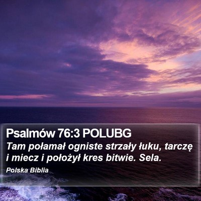 Psalmów 76:3 POLUBG Bible Verse Image