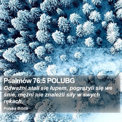 Psalmów 76:5 POLUBG Bible Verse Image
