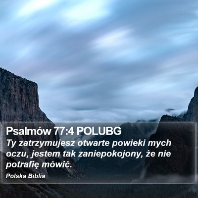 Psalmów 77:4 POLUBG Bible Verse Image