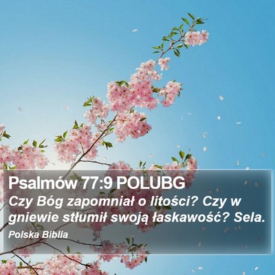 Psalmów 77:9 POLUBG Bible Verse Image