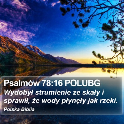 Psalmów 78:16 POLUBG Bible Verse Image