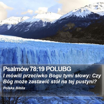 Psalmów 78:19 POLUBG Bible Verse Image