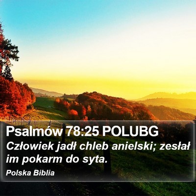 Psalmów 78:25 POLUBG Bible Verse Image
