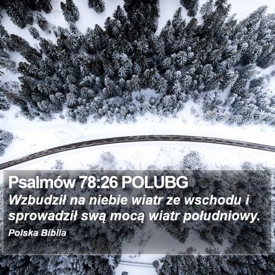 Psalmów 78:26 POLUBG Bible Verse Image