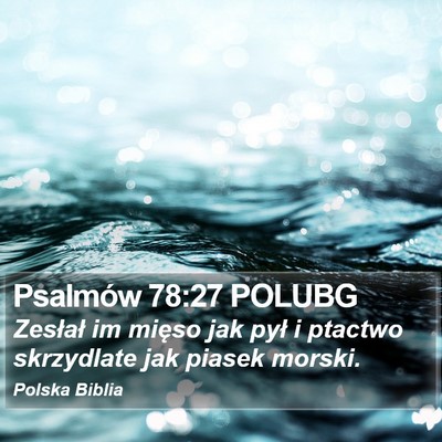 Psalmów 78:27 POLUBG Bible Verse Image