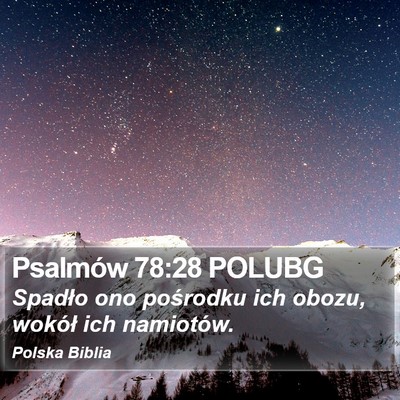 Psalmów 78:28 POLUBG Bible Verse Image