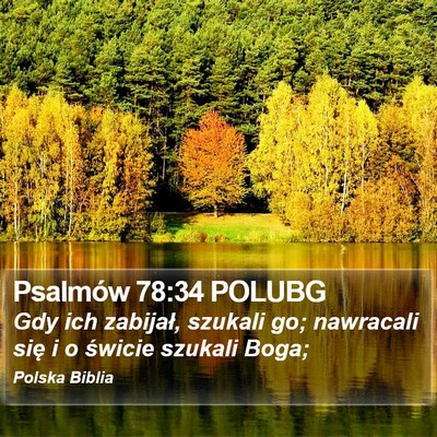 Psalmów 78:34 POLUBG Bible Verse Image