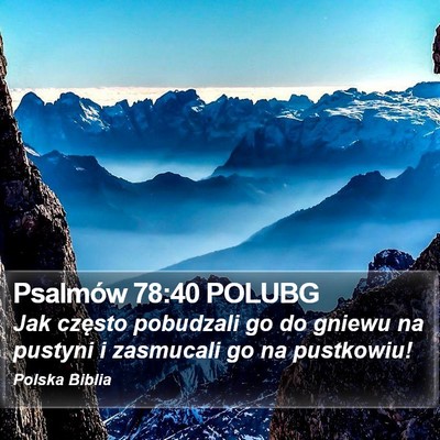 Psalmów 78:40 POLUBG Bible Verse Image