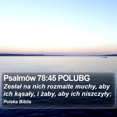 Psalmów 78:45 POLUBG Bible Verse Image