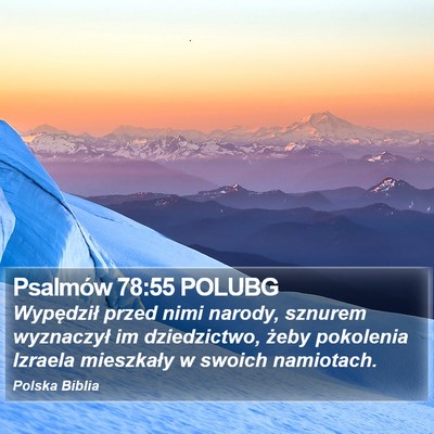 Psalmów 78:55 POLUBG Bible Verse Image