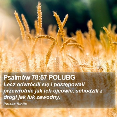 Psalmów 78:57 POLUBG Bible Verse Image