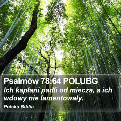 Psalmów 78:64 POLUBG Bible Verse Image