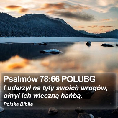 Psalmów 78:66 POLUBG Bible Verse Image